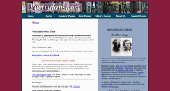 Desktop Screenshot of poetryfans.com