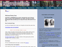 Tablet Screenshot of poetryfans.com
